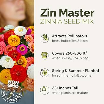 Amazon.com : Eden Brothers Zin Master Flower Mixed Seeds for